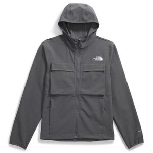 THE NORTH FACE mens willow stretch hoodie jacket smoked pearl size small